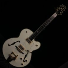 Peerless Gigmaster Custom White Hollowbody Guitar w Bigsby &case #3040414