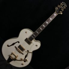 Peerless Gigmaster Custom White Hollowbody Guitar w Bigsby &case #3018272