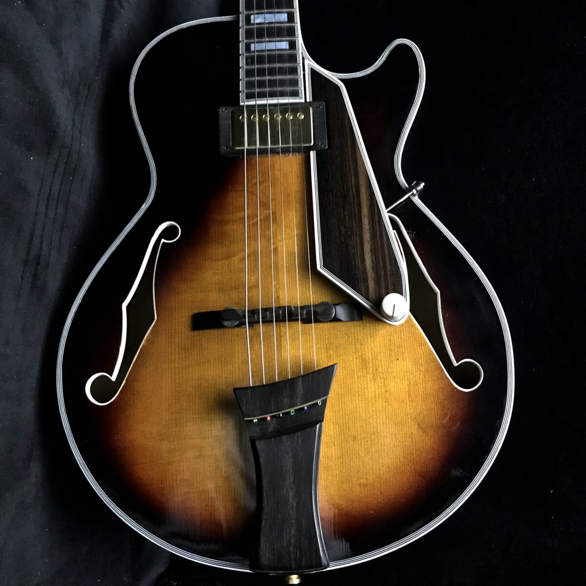 2014 Rusch George Benson Tribute 14.5″ carved archtop Guitar 1.75